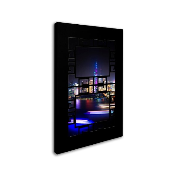 Philippe Hugonnard 'Bund By Night' Canvas Art,16x24